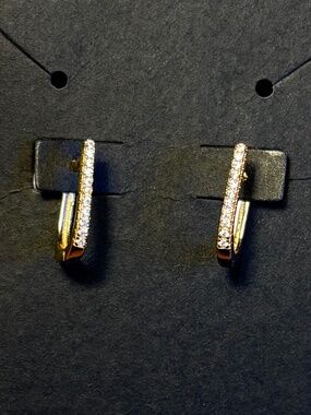 Arms of Eve Gold Huggie Earrings Minimalist Hoop Everyday Dainty Gold Jewelry